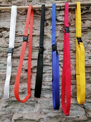 HALSBAND verstellbare Trainingshilfe, Balance 20mm Steg, Farben Made in UK