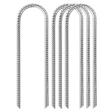 12 Inch Trampoline Wind Stakes for Hind Wind - 4 Pack Heavy duty Ground Ancho...