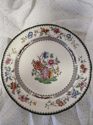 2 Speiseteller Spode Copeland England Chinese Rose 26,5cm Keramik