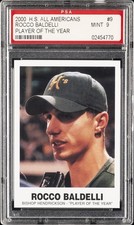 2000 HIGH SCHOOL ALL-AMERICANS PLAYER OF THE YEAR #9 ROCCO BALDELLI PSA 9