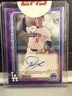2025 Topps Chrome Roki Sasaki Autographed Purple 004/250