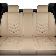 Stylish Sport Premium Nappa Leather Back Row Car Seat Covers Set