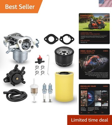 Carburetor Compatible With Husqvarna 48IN Riding Yard Tractor 24HP Fuel Filte...