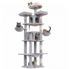 80 Inch Cat Tree Tower for Large Cats, Big Cat Tree for Multi-Cat Household