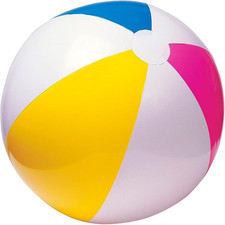 eMKay� 20" BEACH BALL INFLATABLE MULTI COLOURED HOLIDAY SWIMMING POLTOYS BLOW UP