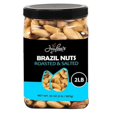 Jaybee's Roasted Salted Brazil Nuts - (32 oz) Great for Daily Use, Baking,...