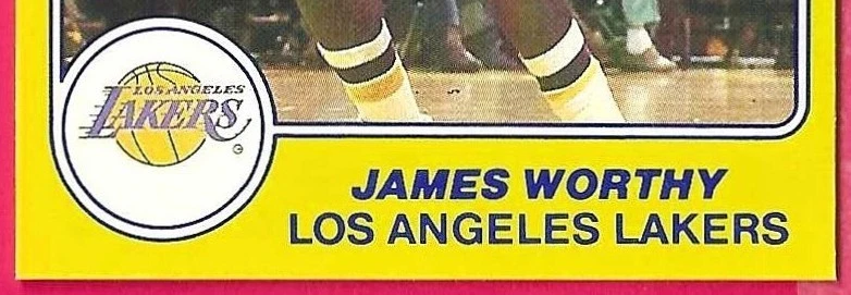 Tarjeta Star '84 James Ager Worthy 1983-84 #10 de 10 Los Angeles Lakers Foto 4 de 4