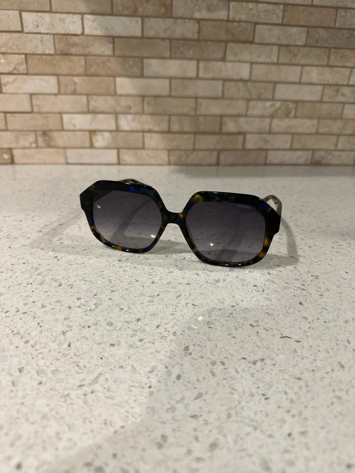 STELLA ACETATE OCTAGONAL SUNGLASSES - BLUE TORTOISE - Image 2 of 4