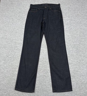 Mott & Bow Jeans Mens Size 31x32 (31x34 Fit) Dark Blue Denim Straight Designer