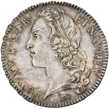 France, Louis XV, 1/2 Ecu au Bandeau, 1741, Paris, Flan Bruni, Silver, UNC
