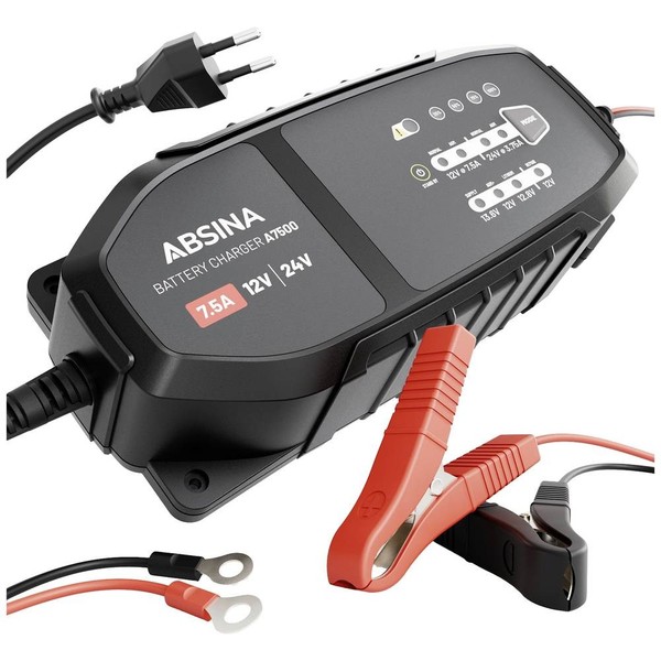 Absina 301015 AutomatikladegeräT 12 V, 24 V 7.5 A-image