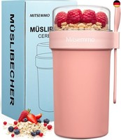 MüSlibecher To Go 760Ml+230Ml,MüSli Cup To Go Becher,Joghurtbecher To Go Mit LöF
