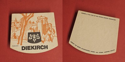 Diekirch Hollenfels Brauerei Bierdeckel Bier
