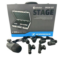 New USA Sennheiser Drum Kit 600 e600 Drum Mic Package with Case e602 e604 e614