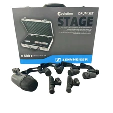 New Sennheiser  e600 Drum Kit 600 Drum Mic Package with Case US e602 e604 e614