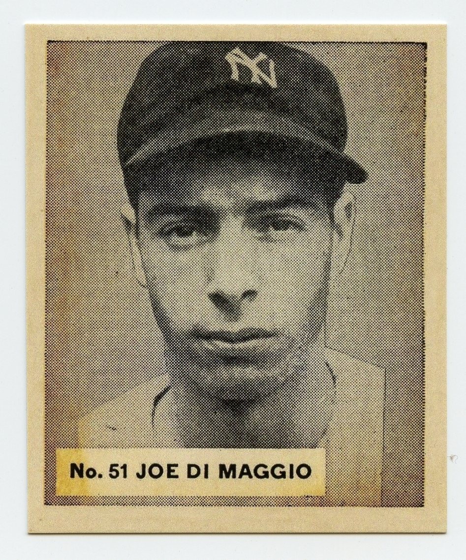 1936 V355 World Wide Gum Rookie Reprint - #51 - Joe DiMaggio - New York Yankees