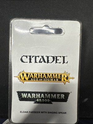 Warhammer 40K Eldar Farseer with Singing Spear NIB Finecast - OOP - Citadel NIB