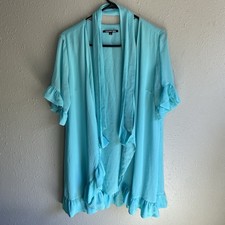 Gianni Bini Wrap Dress w/ Ruffle Hems L