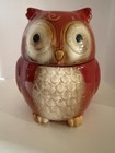 Gibson Home Owl Ceramic Cookie Jar 7” Mid Century Modern Vibe Vintage 1980S — photo 1