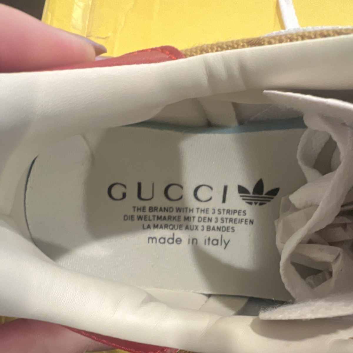 Gucci x adidas Gazelle GG Monogram Brown Logo Print Men's Sneakers | eBay