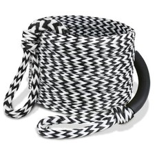 Boat Tow Rope 60ft 3-6K, Floating Ropes for Towable 3K 3K Black