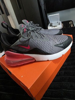 Nike Air Max 270 GS Youth Size 6y/Women's 7.5 Smoke Grey Hyper Pink Sneakers