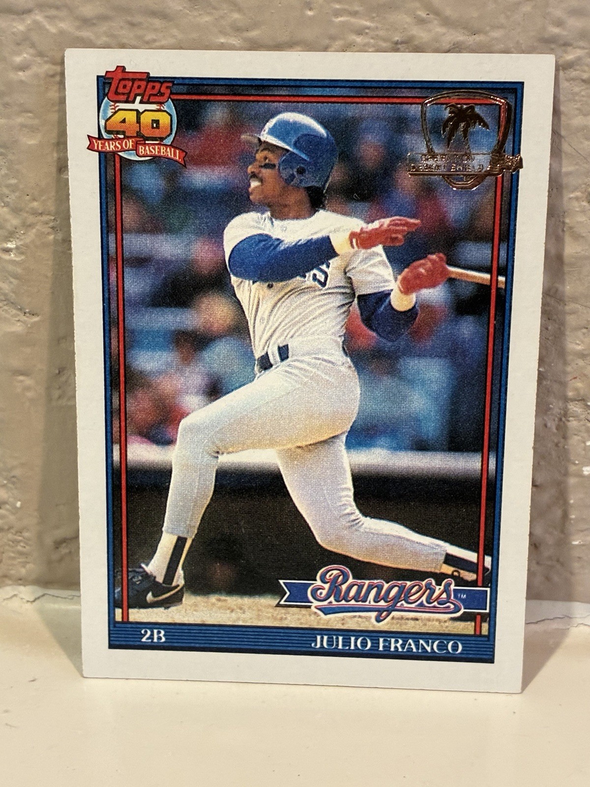 1991 Topps Operation Desert Shield # 775 Julio Franco Texas Rangers NRMT H