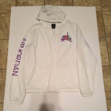 Air Jordan Nike 1990s Rare Neon Windbreaker Jacket Excellent M