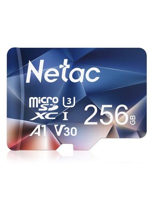 Netac 256GB microSDXC Speicherkarte, Micro SD 4K Full HD 256GB, nur Karte 