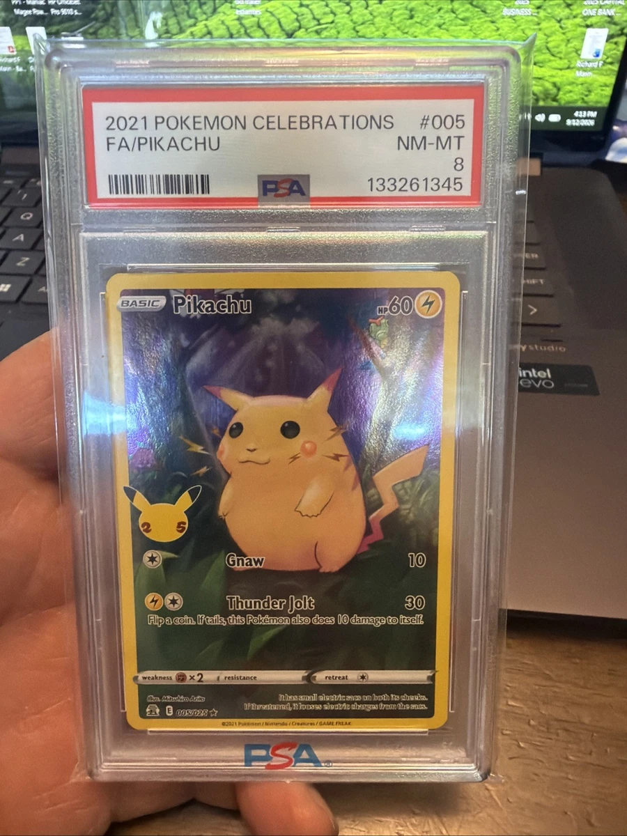 Pikachu Pokémon TCG Grade 8 Nintendo Individual Collectible Card