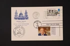 Dr Jim Stamps U.S. G.B. Dual Cancel Eisenhower Memorial Service Card Fdc