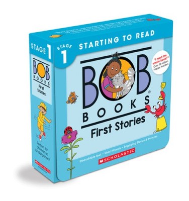 Bob Books - First Stories Box Set Phonics, Ages 4 and Up, Kindergarten (Stage