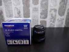 Olympus Digital 45mm f1.8 M.Zuiko MSC MFT Used Clean EX Condition w/Hood,Caps