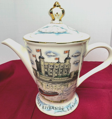 David Birch London Pottery Tower Bridge Thames Riverside Teapot Reflections Tea