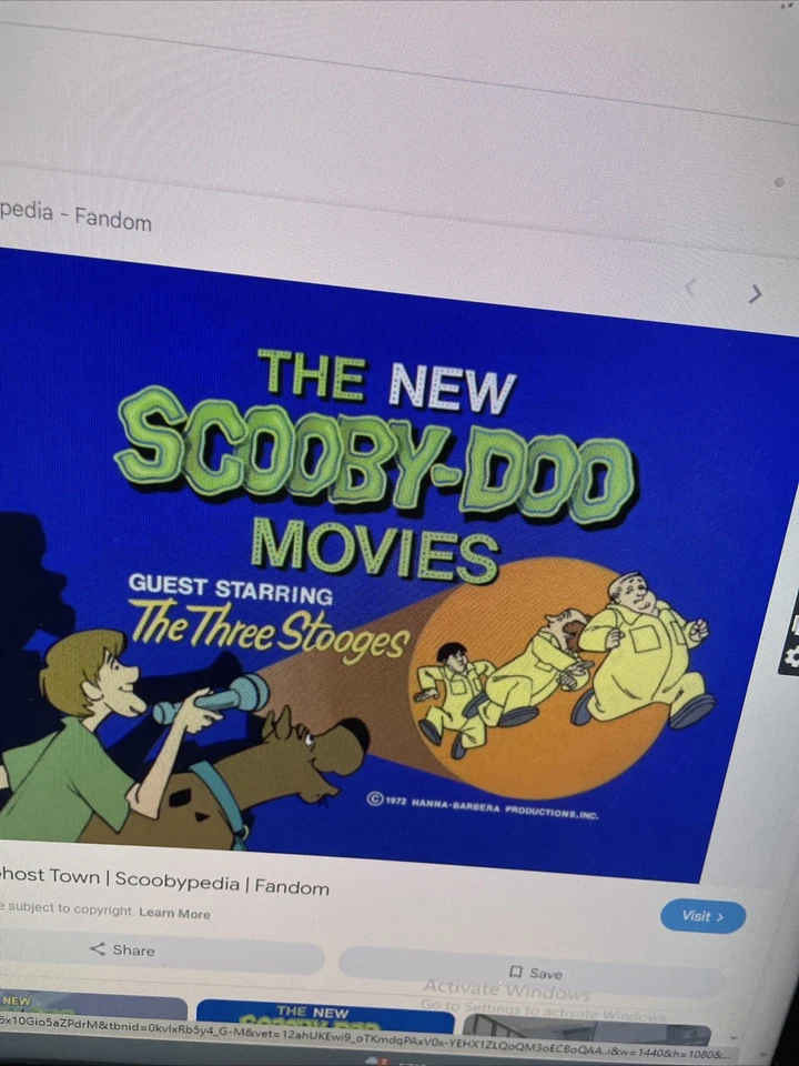 SCOOBY-DOO Animación Cel 1972 Vintage Dibujos Animados 3 Producción Arte TRES CHIFLADOS I2 Foto 4 de 4