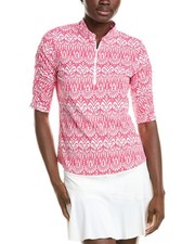 Ibkul Ruched Elbow Length Sleeve Top Women's