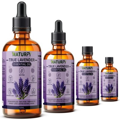 Reines ätherisches Lavendelöl - 100% rein, zertifiziert & natürlich - Aromatherapie