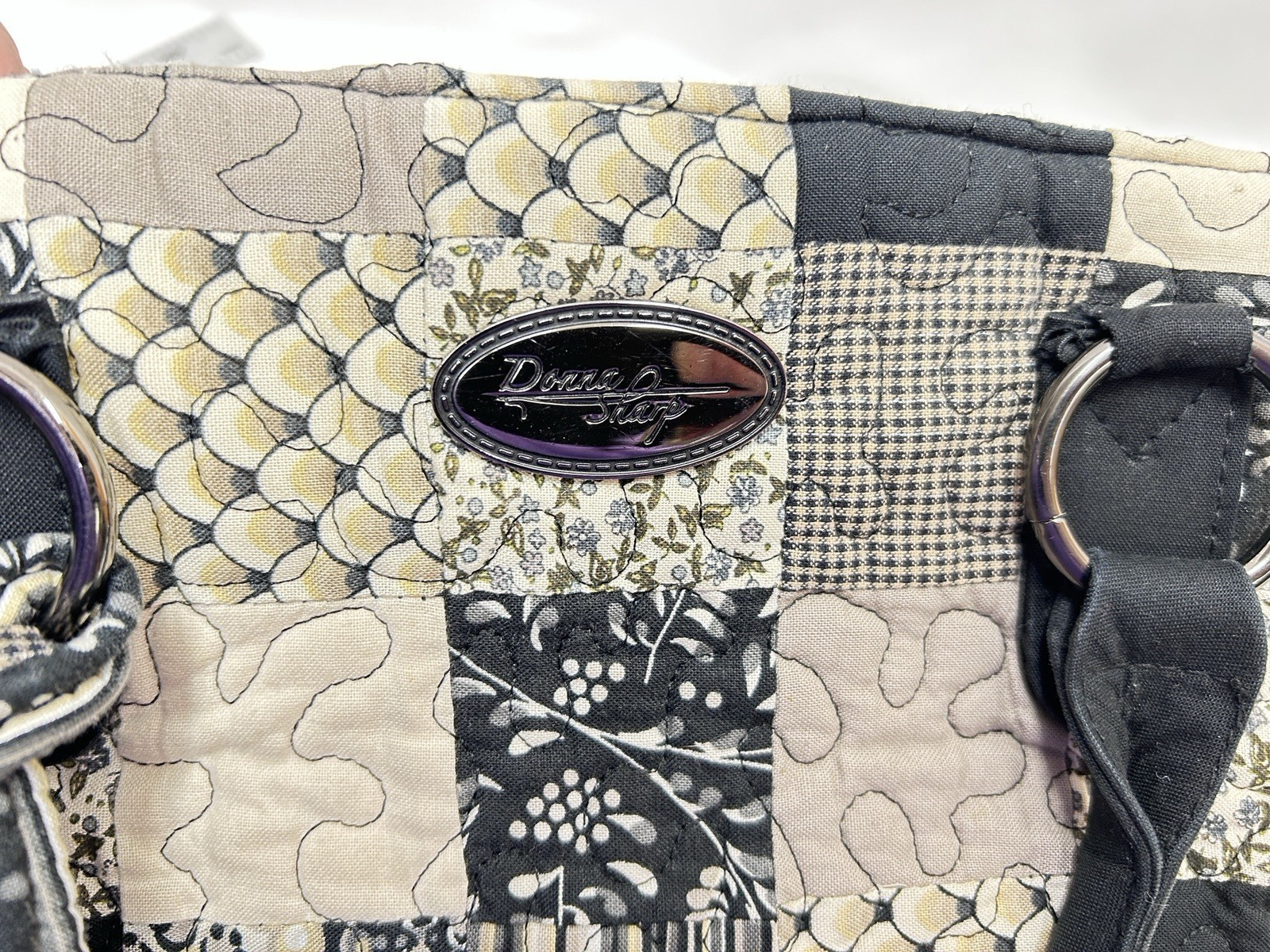 Donna Sharp Purse Quilted Patchwork Organizing Se… - image 14