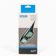 Epson ELPGS03 3D Glasses Full HD RF Active Shutter Rechargeable Projector Black