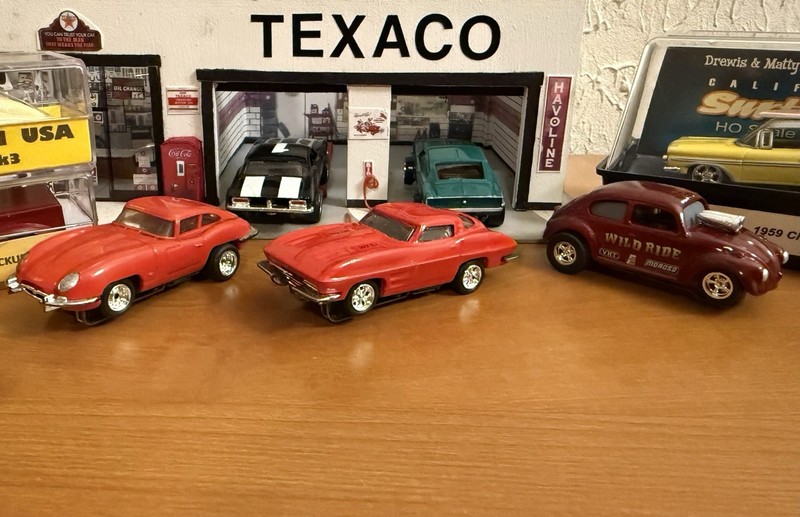 Nice Custom 1963-72 Aurora Thunder Jet #1356 HO. ‘63 Corvette Sting Ray Slot Car