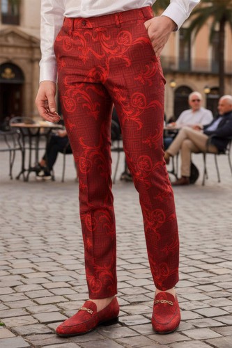 Barabas Men's Greek Pattern Floral Baroque Luxury Prom Blazer CP3100 - Bild 8 von 66