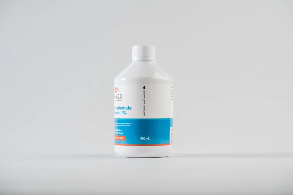 NEW Sodium Bicarbonate Mouthwash 1% 500ml x 4 bottles NO ADDED ALCOHOL - image 3 of 4