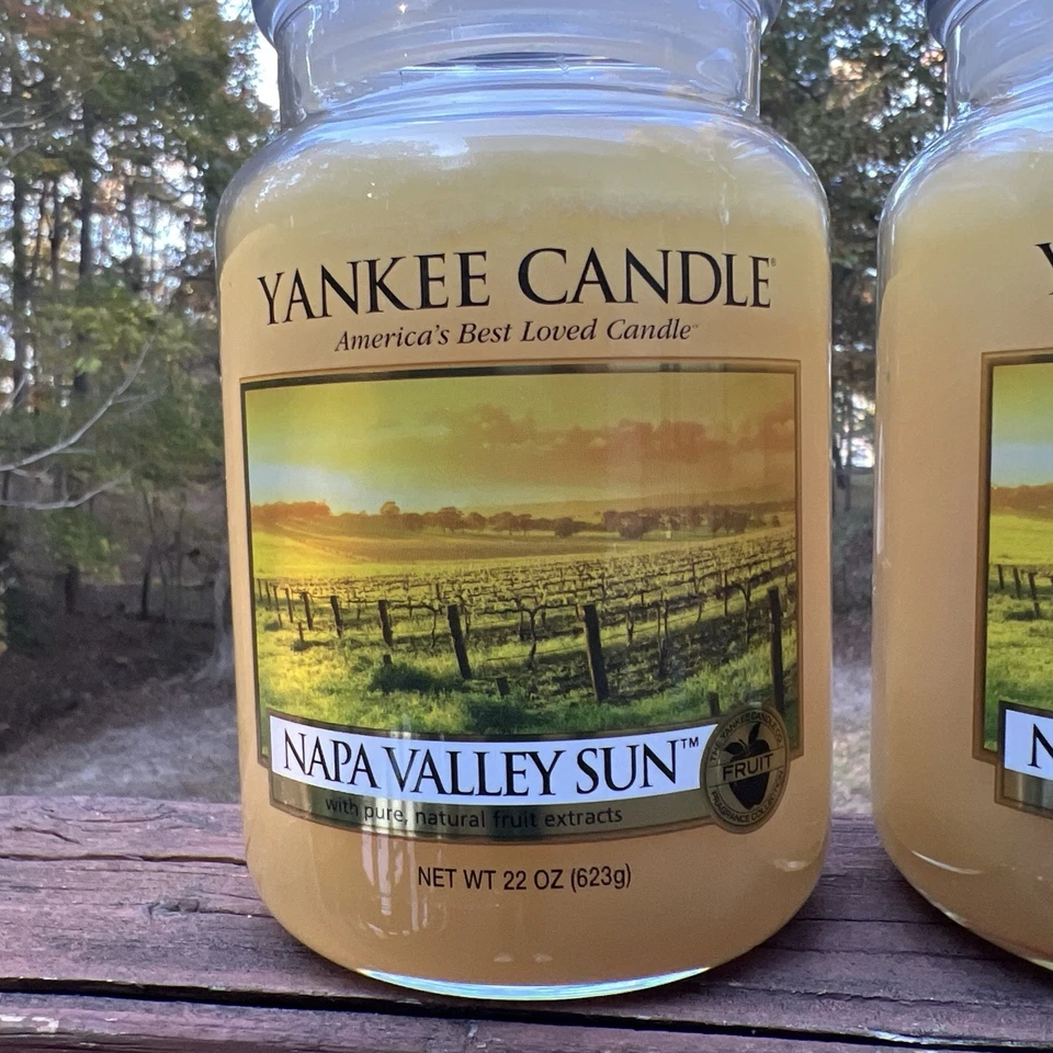 Yankee Candle Housewarmer Fruit Fragrance Co. Scented "Napa Valley Sun"|Sz:22 oz - Image 2 of 4