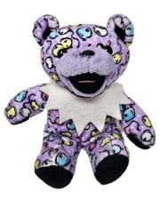 Grateful Dead 7" Bean Bear Plush Mardi Gras Limited/20000 Liquid Blue Vintage