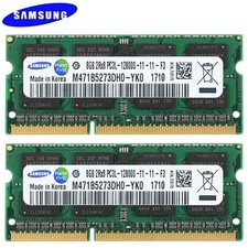 Samsung DDR3L 16GB 2x 8GB PC3L-12800S SO-DIMM Laptop Memory RAM 3YR WARRANT