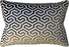 Ryan Studio Ming Fret Velvet Taupe 14 x 20 in Pillow - NEW!