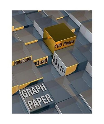 Graph Paper Notebook: Cube-Block Design, Composition Book, 4 Squares Per Inch, Q
