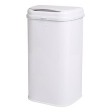 Ubbi Adult Diaper Pail Steel White Odor Locking