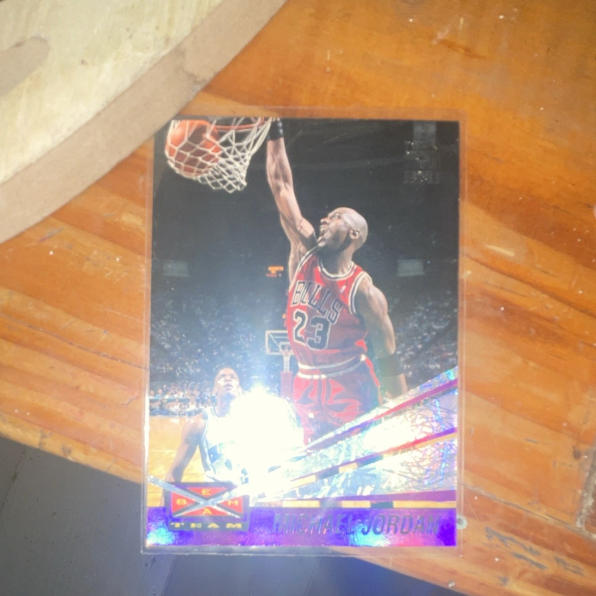 Michael Jordan Topps Stadium Club Beam Team Insert #4 1993 Chicago 