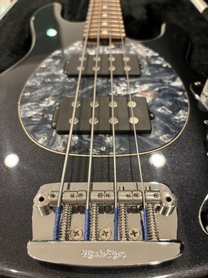 Ernie Ball Music Man Stingray Special 4 HH Bass Guitar - Charcoal with Maple